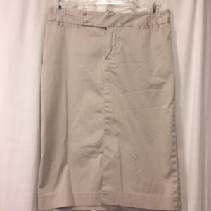 Gap khaki pencil skirt